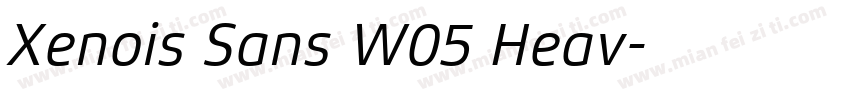 Xenois Sans W05 Heav字体转换